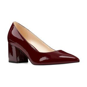 NINE WEST BNIB 7 Red/Burgandy patent leather  pump